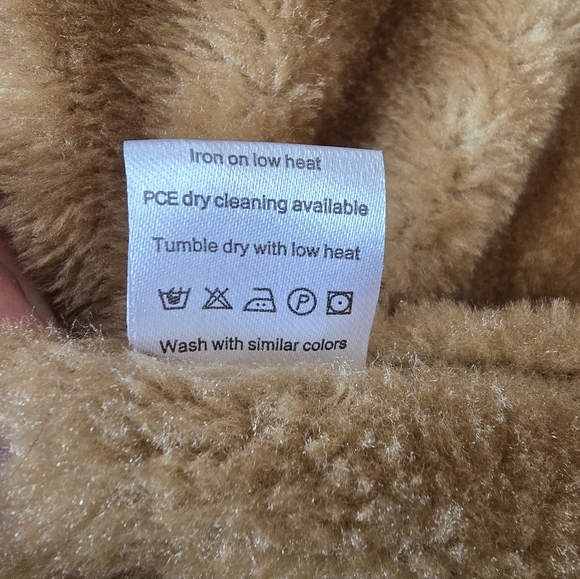 Women's Long Hooded Parka Faux Fur Distressed Black Denim Statement Jacket - Picture 11 of 15